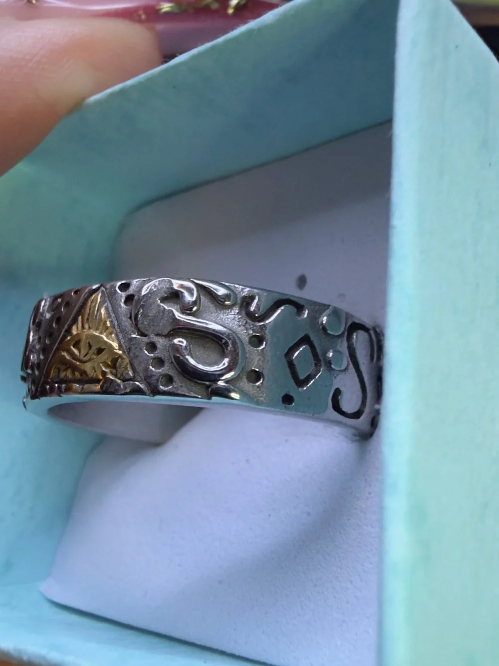 MENDEL Mens Stainless Steel All Seeing Eye Freemason Masonic Band Size 11